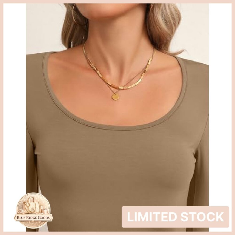 Long Sleeve Crop Tops Slim Fit Y2K Chic Layering Basic Shirts - Picture 6 of 8